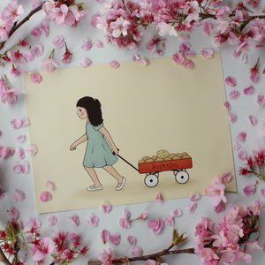 Products: Girl and Guinea Pig - Prints & Princesses