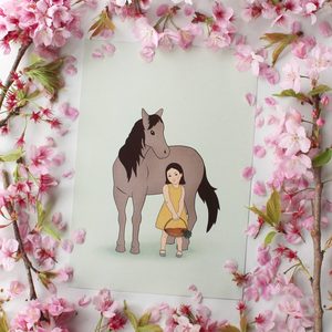 Products: Girl and Horse - Prints & Princesses