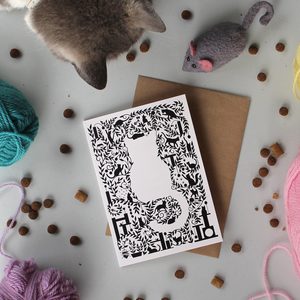 Products: A6 Crazy Cat Lady Greeting Card - Prints & Princesses