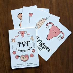 Products: IVF Milestone Cards - Prints & Princesses