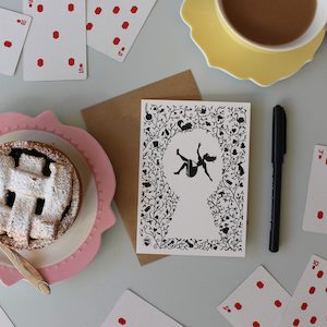 Products: A6 Alice in Wonderland Greeting Card - Prints & Princesses