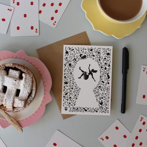 Products: A6 Alice in Wonderland Greeting Card - Prints & Princesses