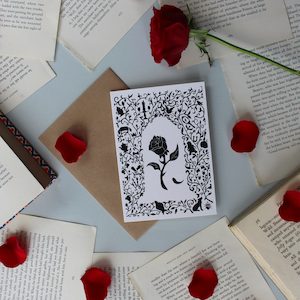 A6 Beauty And The Beast Greeting Card - Prints & Princesses