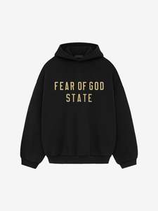 Fear of God Essentials Fleece Hoodie Black (Size Down)