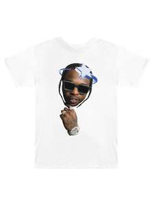 Vlone: Pop Smoke x Vlone Halo T-Shirt White