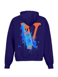 Vlone: Vlone x Juice Wrld Legends Never Die Hoodie Purple