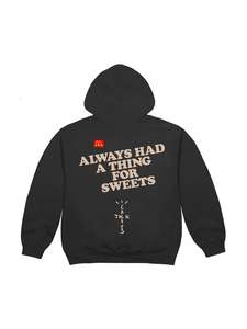 Travis Scott x McDonald's Apple Pie Hoodie Washed Black