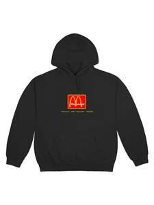 Travis Scott: Travis Scott x McDonald's Billions Served Hoodie Washed Black