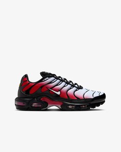 Nike: Nike Air Max Plus Pure Platinum University Red Black White