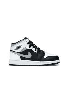 Jordan 1 Mid: Nike Air Jordan 1 Mid White Shadow (GS)