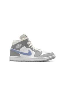 Jordan 1 Mid: Nike Air Jordan 1 Mid Wolf Grey Aluminum (W)
