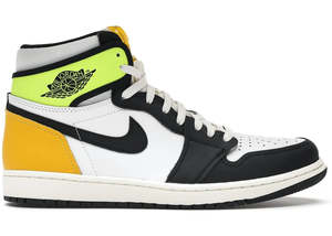 Jordan 1 High: Jordan 1 Retro High White Black Volt University Gold