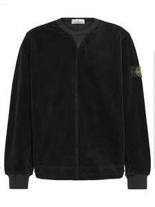 Stone Island Cotton Corduroy Sweatshirt Black