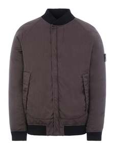 Stone Island: Stone Island Ghost Down Bomber Jacket Brown