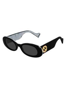 Eyewear: Gucci Seasonal Icon Sunglasses Round Black/Black
