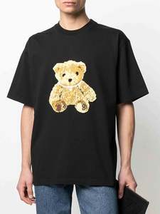 We11done: We11done Oversized Embroidered Teddy Tee Black