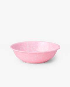 Korean Bunsik Retro Melamine Soup Bowl Pink