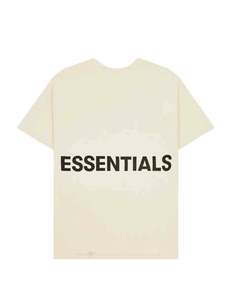 Sweatshirts: FOG Essentials Reflective Logo Tee Cream