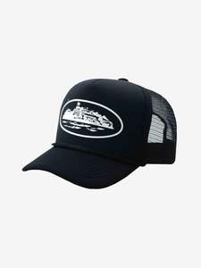 Corteiz OG Premium Alcatraz Trucker Hat Black