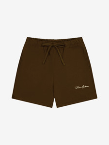 Sale: Prior Embroidery Logo Fitted Sweatshorts Cocoa