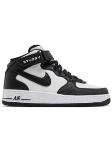 Nike Air Force: Nike Air Force 1 Mid Stussy Light Bone Black