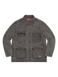 Supreme Sale: Supreme Denim Chore Coat Black