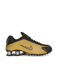 Womens Footwear: Nike Shox R4 Black Metallic Gold (W)