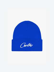 Corteiz Allstarz Folded Beanie Royal Blue