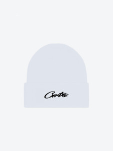 Corteiz Allstarz Folded Beanie White