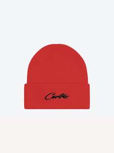 Corteiz Allstarz Folded Beanie Red