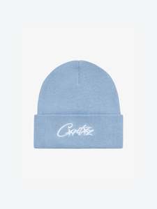 Corteiz Allstarz Folded Beanie Baby Blue