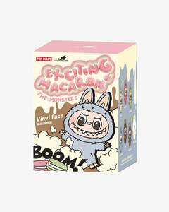 Pop Mart Labubu The Monsters Tasty Macarons Vinyl Plush Pendant Single Blind Box