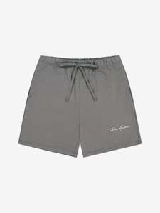 Prior Embroidery Logo Fitted Sweatshorts Slate
