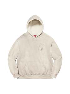 Supreme Overdyed S Logo Hooded Sweatshirt Natural