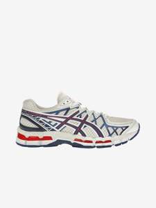 Asics: ASICS Gel-Kayano 20 Cream Blue Red