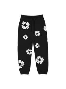 Denim Tears: Denim Tears The Cotton Wreath Sweatpants Black