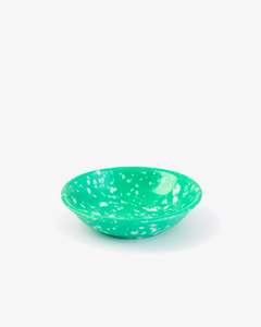 Korean Bunsik Retro Melamine Side Dish Plate Green