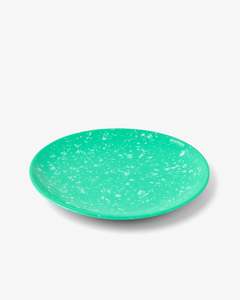 Prior: Korean Bunsik Retro Melamine Round Plate Green
