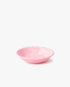 Korean Bunsik Retro Melamine Side Dish Plate Pink