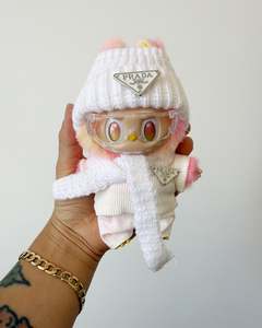 Collectibles: Labubu Prada Inspired Goggle Outfit White