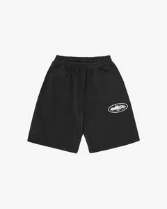 Clothing: Corteiz Puff Print Island Sweatshorts Black