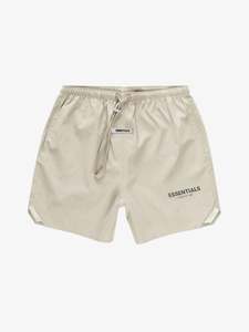 Fear Of God Essentials: Fear of God Essentials Volley Shorts Olive/Khaki