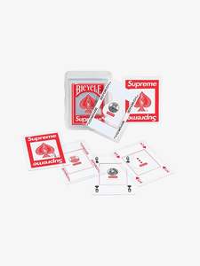 Supreme X Bicycle Clear Playing Cards