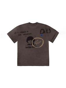 Travis Scott Cactus Jack For Fragment Hiroshi Tee Brown Pepper