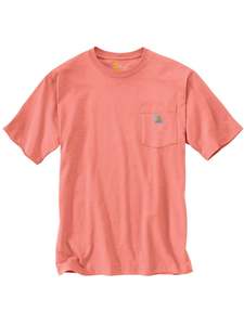 Clothing: Carhartt Pocket Tee Haze Coral