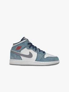 Nike Air Jordan 1 Mid French Blue Fire Red (GS)