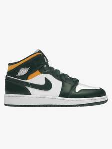Nike Air Jordan 1 Mid Green Yellow (GS)