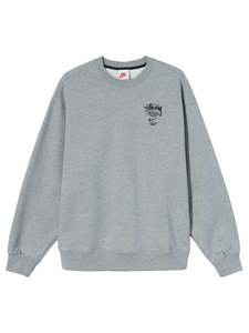 Nike X Stussy International Crewneck Sweatshirt Heather Grey