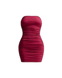 RUCHED TUBE DRESS AH3