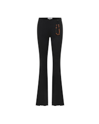 BEADS BOOTLEG LEGGINGS BLACK